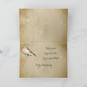 Jubileum bruiloft valk Wildlife Bird Kaart (Binnen)