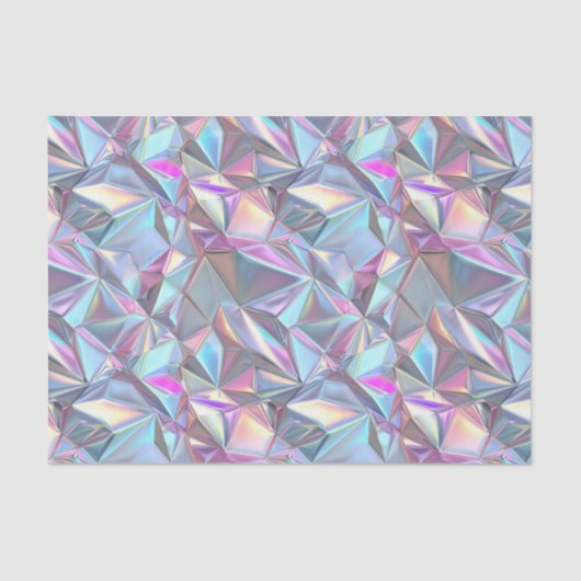 Jubileum Bruiloft Verjaardag Iriserend Metallic 4 Tissuepapier (Voorkant)