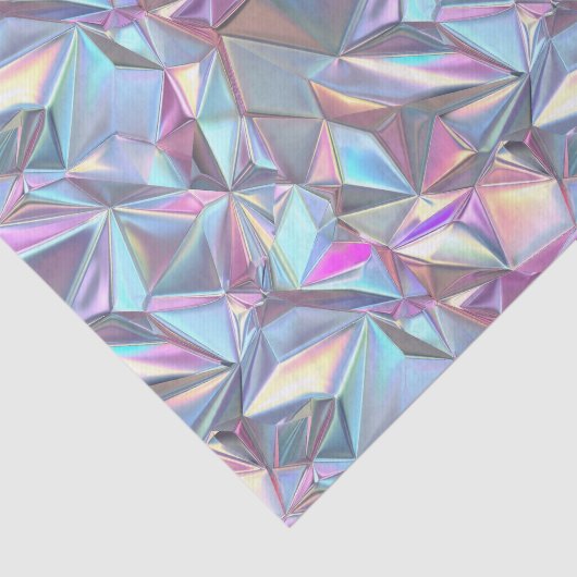 Jubileum Bruiloft Verjaardag Iriserend Metallic 4 Tissuepapier (Detail)