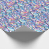 Jubileum Bruiloft Verjaardag Iriserend Metallic 6 Cadeaupapier (Hoek)