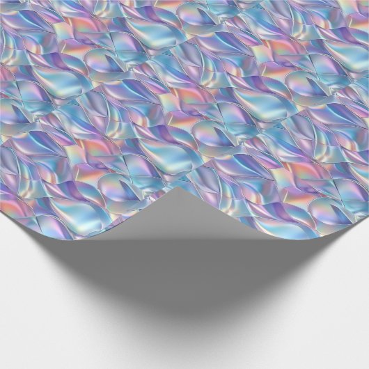 Jubileum Bruiloft Verjaardag Iriserend Metallic 6 Cadeaupapier (Hoek)