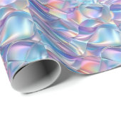 Jubileum Bruiloft Verjaardag Iriserend Metallic 6 Cadeaupapier (Rol Hoek)