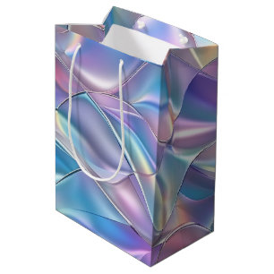 Jubileum Bruiloft Verjaardag Iriserend Metallic 6 Medium Cadeauzakje