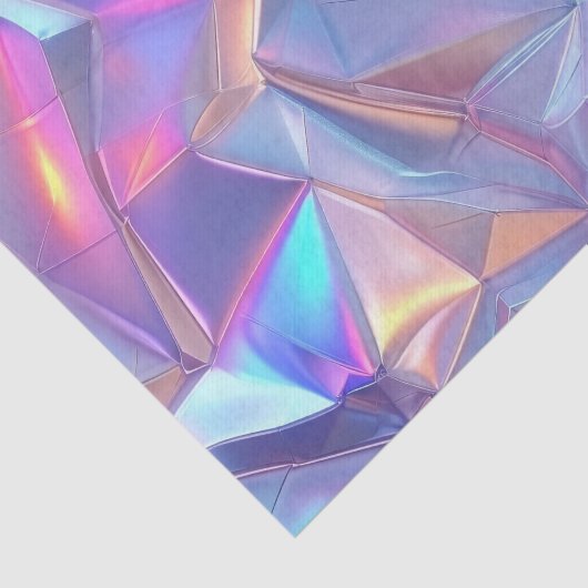 Jubileum Bruiloft Verjaardag Iriserend Metallic Tissuepapier (Detail)