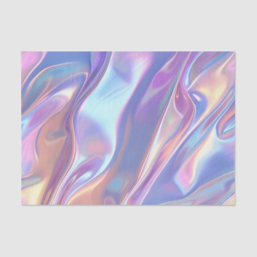 Jubileum Bruiloft Verjaardag Iriserende Stof 2 Tissuepapier (Voorkant)