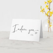 Jubileum cadeau voor man ik aanbid u kaart (Gele Bloem)