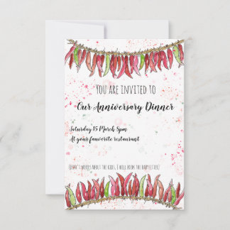 Jubileum cadeau voor uitnodiging voor een diner