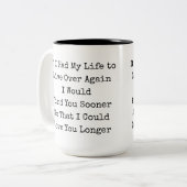 Jubileum cadeaus voor echtpaar | Echtgenote Liefde Tweekleurige Koffiemok (Voorkant links)