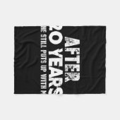 Jubileum Cadeaus voor Man - Grappig T-shirt 20 Y Fleece Deken (Voorkant (Horizontaal))