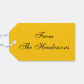 Jubileum-Cake Chocolate Fudge Cadeaulabel (Achterkant Horizontaal)