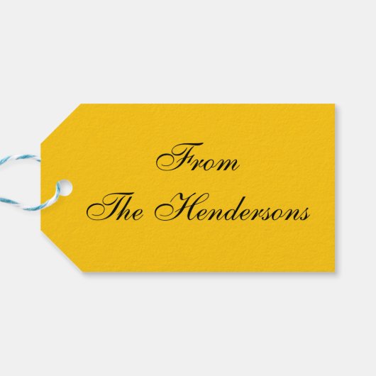 Jubileum-Cake Chocolate Fudge Cadeaulabel (Achterkant Horizontaal)