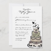 Jubileum Cake Kaart (Voorkant)