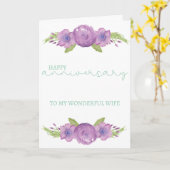 Jubileum Card - Aan mijn geweldige vrouw Kaart (Gele Bloem)