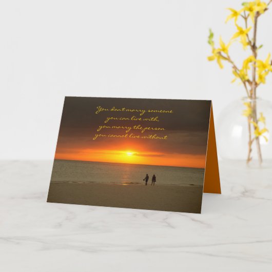 Jubileum card Sunset Love Kaart (Gele Bloem)