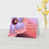 Jubileum Card voor papa en Step Mam Kaart (Gele Bloem)