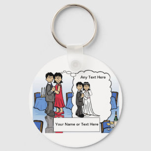 Jubileum Cartoon door PrintedPerfection.com Sleutelhanger