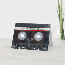 Jubileum Cassettebandje Kaart