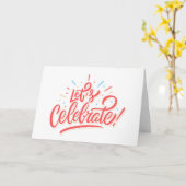 JUBILEUM = "CELEBRATE US" MET VERLIES KAART (Gele Bloem)