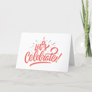JUBILEUM = "CELEBRATE US" MET VERLIES KAART