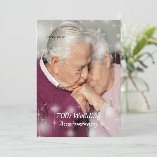 Jubileum Celebration, Aangepaste uitnodiging (Staand voorkant)