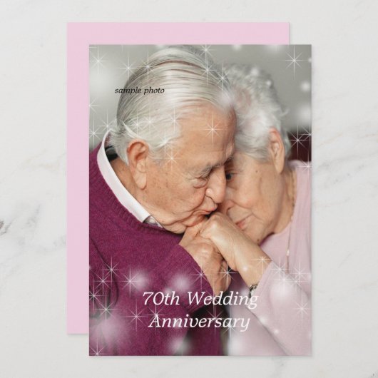 Jubileum Celebration, Aangepaste uitnodiging (Voorkant / Achterkant)