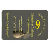 Jubileum Celebration Grijze Stateroom Deurmarkerin Magneet (Horizontaal)