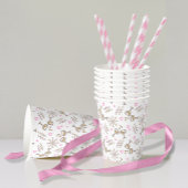 Jubileum Celebration Pattern Pink/Gold ID723 Papieren Bekers
