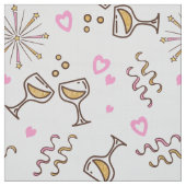 Jubileum Celebration Pattern Pink/Gold ID723 Stof (Swatch)