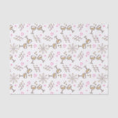 Jubileum Celebration Pattern Pink/Gold ID723 Tissuepapier (Voorkant)