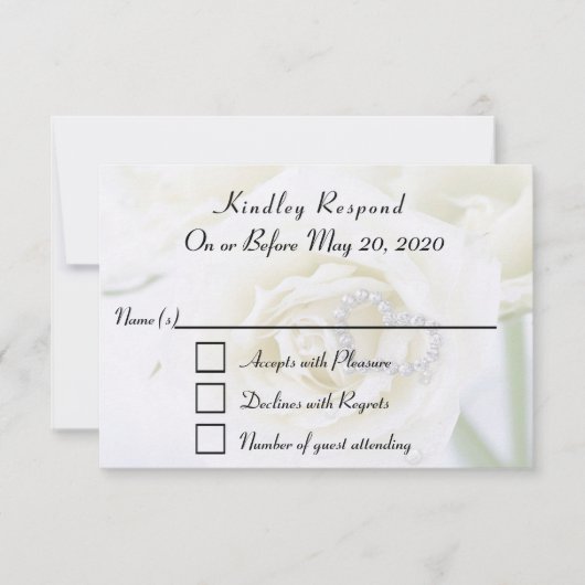 Jubileum Celebration RSVP-kaart Kaart (Voorkant)