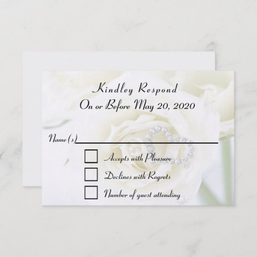 Jubileum Celebration RSVP-kaart Kaart (Voorkant / Achterkant)