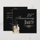 Jubileum, Champagne Bubbles Kaart (Voorkant / Achterkant)