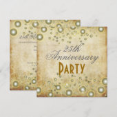  Jubileum, Champagne Bubbles Kaart (Voorkant / Achterkant)