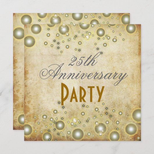  Jubileum, Champagne Bubbles Kaart (Voorkant / Achterkant)