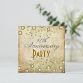  Jubileum, Champagne Bubbles Kaart (Staand voorkant)