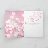 Jubileum champagne toast op hartjes kaart (Binnen)