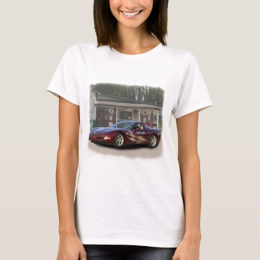 Jubileum Chevy Corvette Pace Car. 2003 T-shirt (Voorkant)