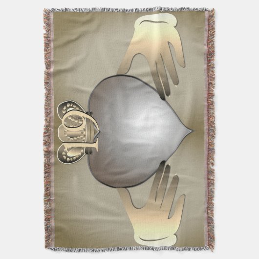 Jubileum Claddaugh PhotoThrow Blanket Deken (Voorkant Verticaal)