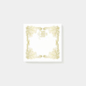 Jubileum Classic Gold Lijst Monogram bruiloft Post-it® Notes (Voorkant)