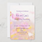 Jubileum Cosmos Garden Flower Kaart (Achterkant)