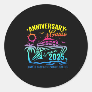 Jubileum Cruise 2025 Samen Herinneringen Maken V Ronde Sticker