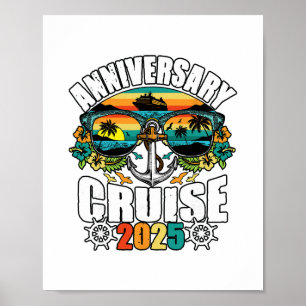 Jubileum Cruise Bemanning 2025 Cruise Vakantie Rei Poster