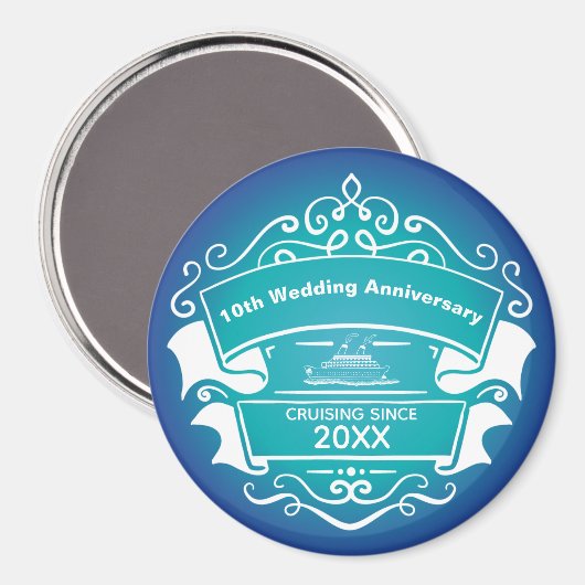 Jubileum cruise Cabin Deur Magnet (Voorkant / Achterkant)