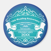 Jubileum cruise Cabin Deur Magnet (Voorkant)