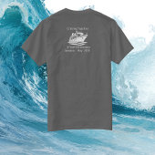 Jubileum Cruise Ocean Blue gepersonaliseerd T-shir T-shirt