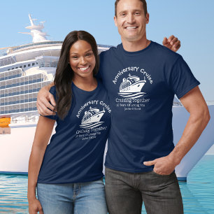 Jubileum Cruise Oceanblauw Persoonlijke T-Shirt