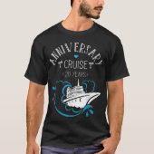 Jubileum Cruise voor koppels 20 jaar T-shirt (Voorkant)