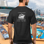 Jubileum Cruise Zwart gepersonaliseerd T-shirt