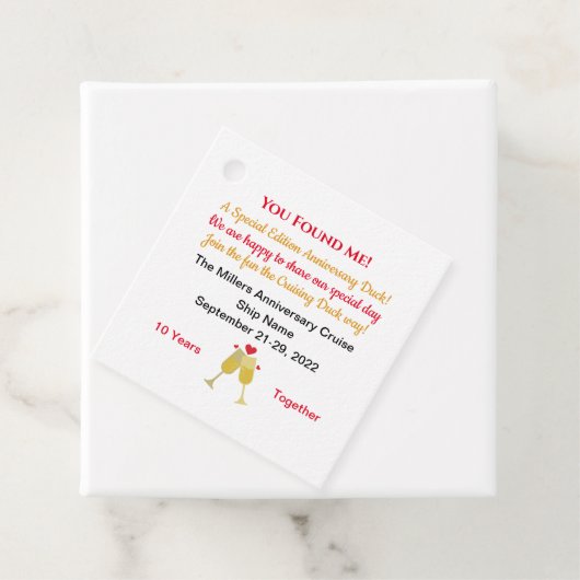 Jubileum Cruising Duck Label (In situ)