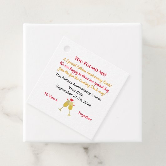 Jubileum Cruising Duck Label (In situ)